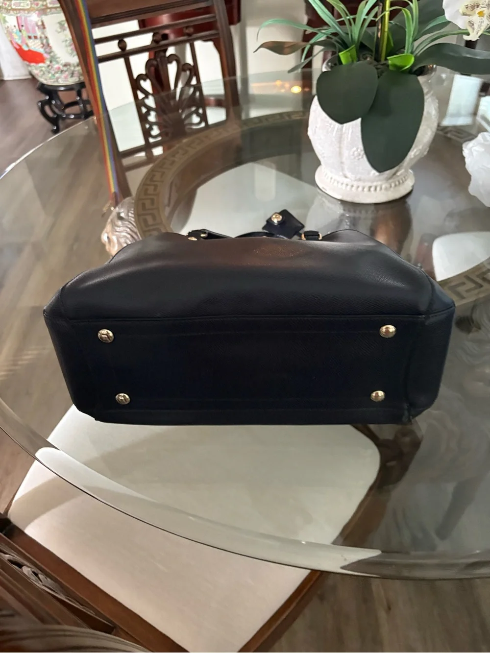 💙💙COACH MARGOT MIDNIGHT BLUE SATCHEL/CROSSBODY CROSSGRAIN LEATHER BAG!💙💙